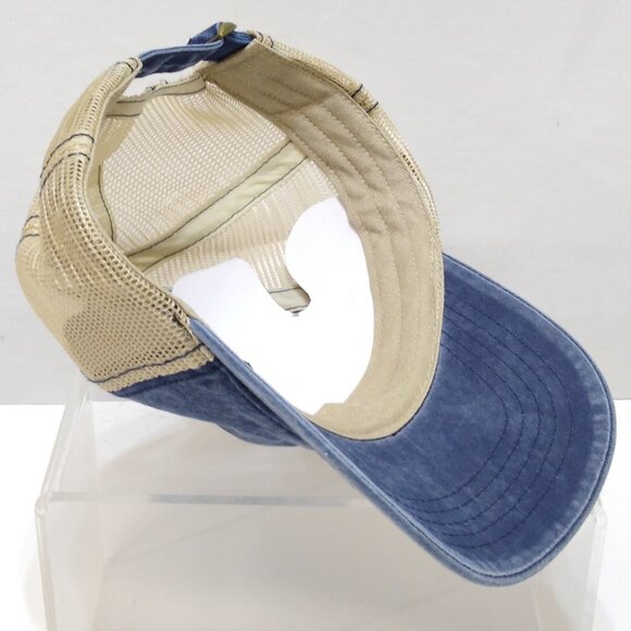 Time and Tru Trucker Baseball Cap Hat Denim Mesh Adjustable Strap Fits Most OSFM - Picture 8 of 10